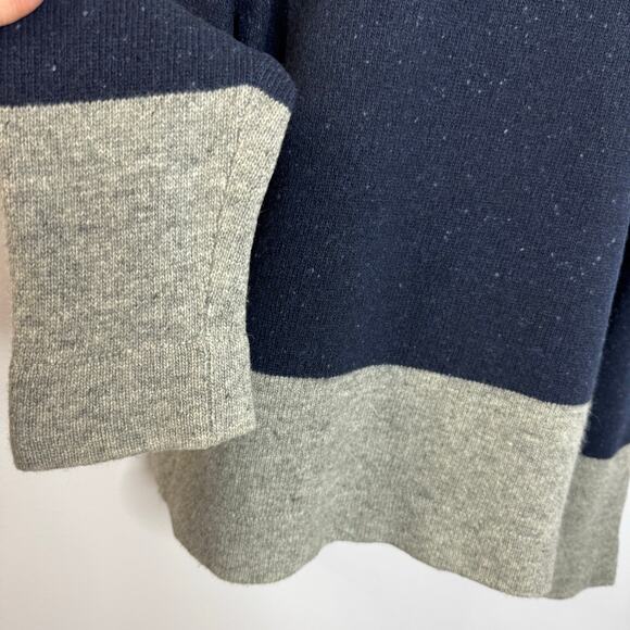 Goats Cashmere Sweater Crew Neck Long Sleeve Soft Blue Grey Women's M - Picture 4 of 10